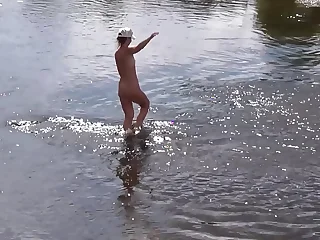 Russian Mature Woman - Nude Bathing